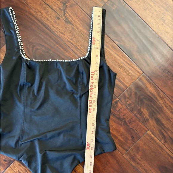 Princess Polly | Dayrell Black Bodysuit with Pearl Trim - Picture 7 of 11